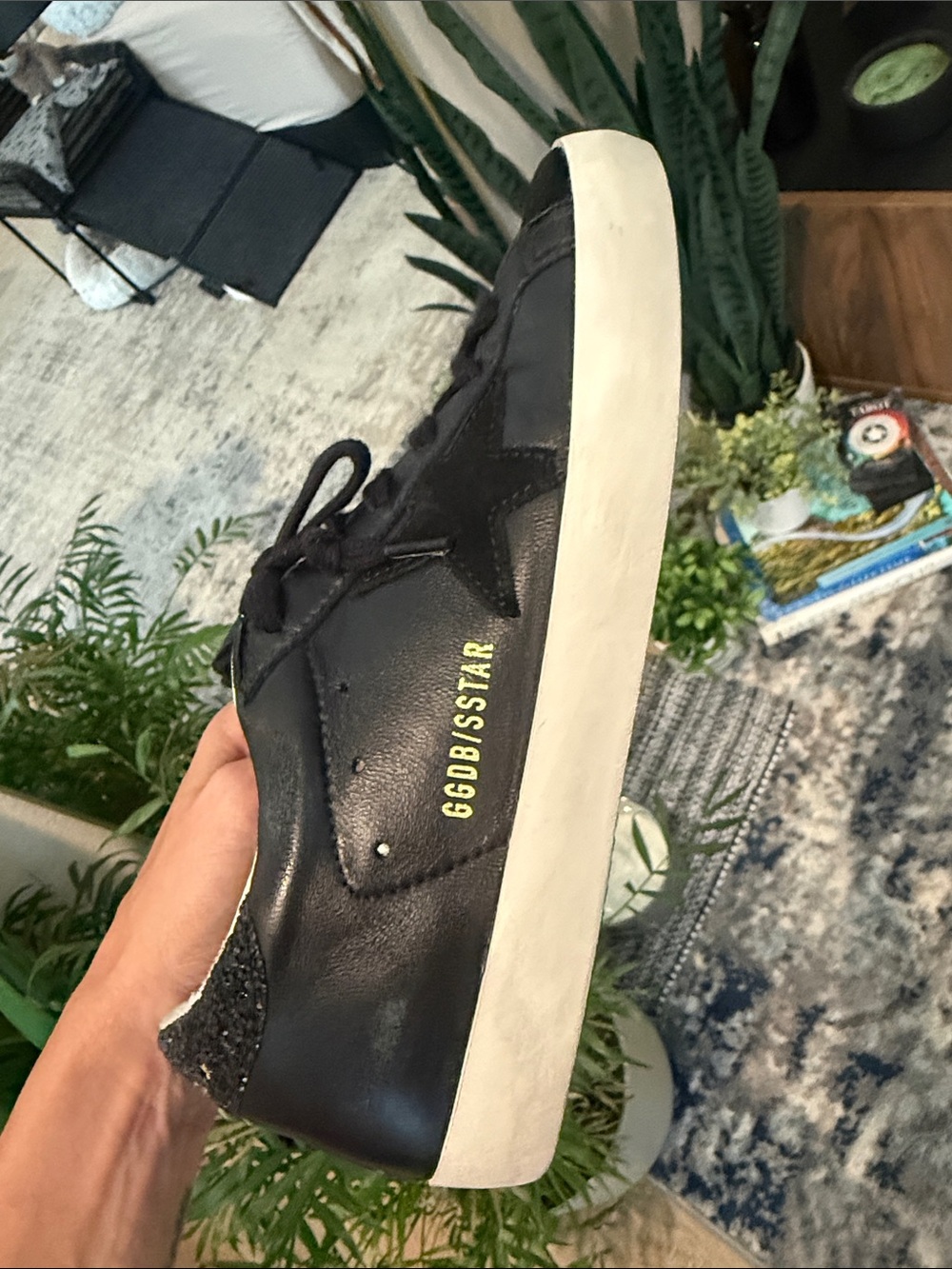 Golden Goose Black Suede & Leather Super-Star Women’s Sneakers - Picture 4 of 5